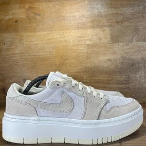 NEW Jordan 1 Elevate SUEDE Low Womens Sz 12 Shoes Sneakers Coconut Milk Sail